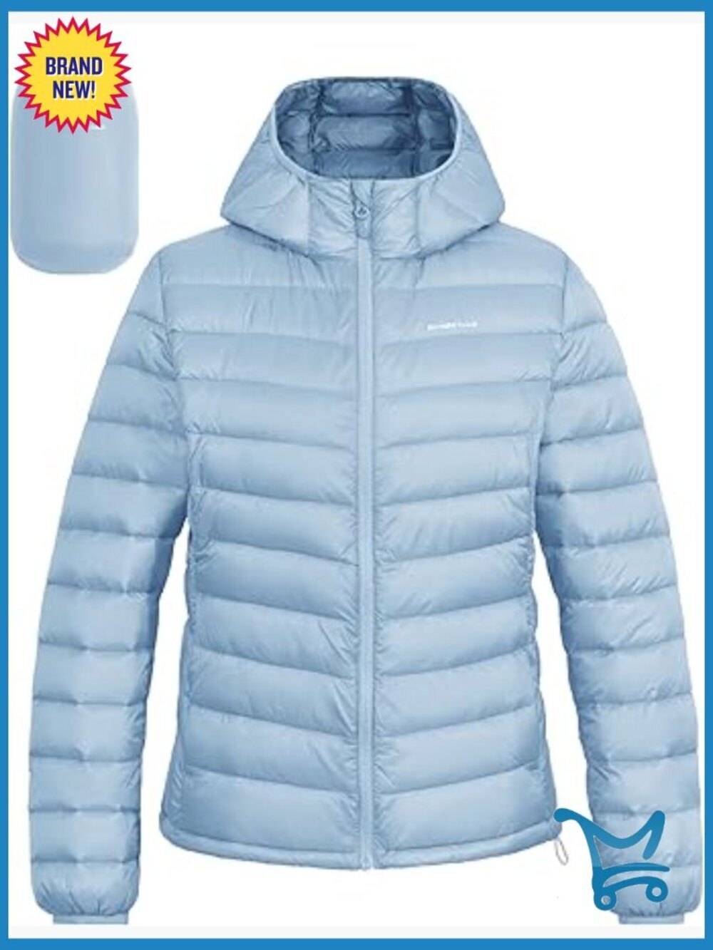 Women's Packable Puffer Jacket Lightweight Water-Repellent Hooded Quilted Coat